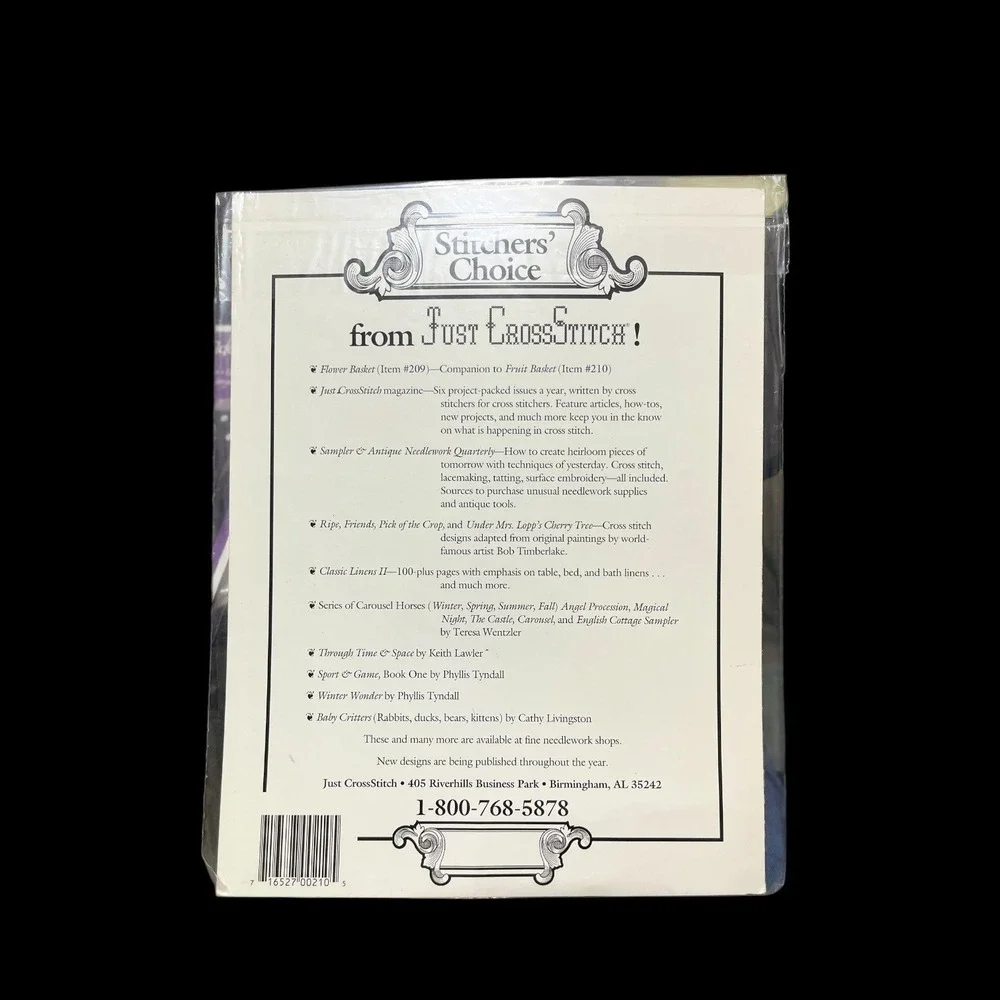 FRUIT BASKET Cross Stitch Pattern Leaflet Booklet Just Cross Stitch 210